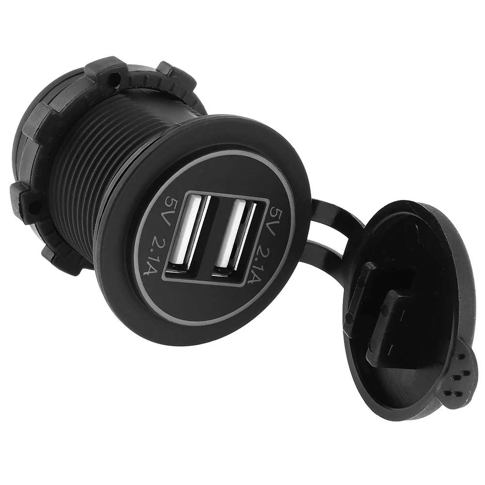 Водонепроницаемый USB адаптер с двойной апертурой 5 В 4 2 А подходит для автомобиля