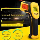 ИК-термометр бесконтактный, портативный цифровой лазерный пирометр с ЖК-экраном и подсветкой -50600C