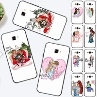 toplbpcs beautiful mother daughter son phone case for samsung note 8 9 10 20 lite pro ultra j 7 2 4 6 5 prime