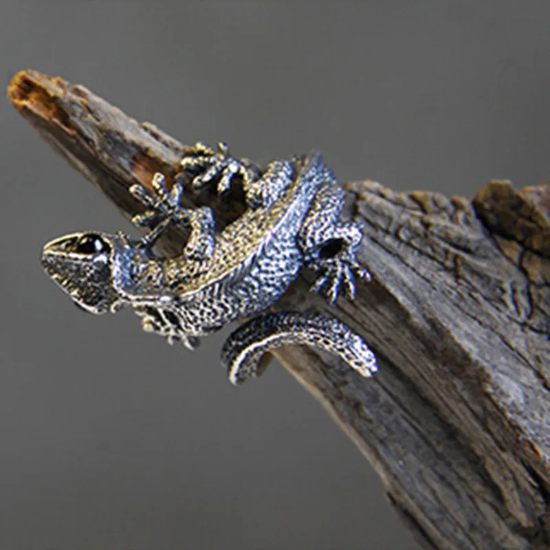 Hot Adjustable Lizard Ring Cabrite Gecko Chameleon Anole Jewelry Free Size gift idea free ship Gifts | Украшения и аксессуары