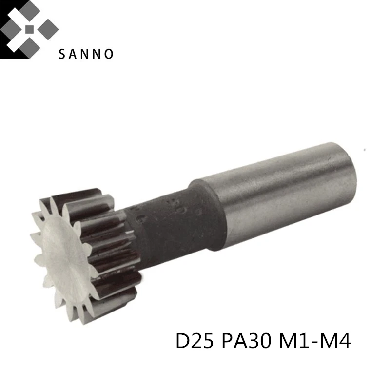 Шестеренчатый резак с коническим хвостовиком из быстрорежущей стали D25/D38 угол