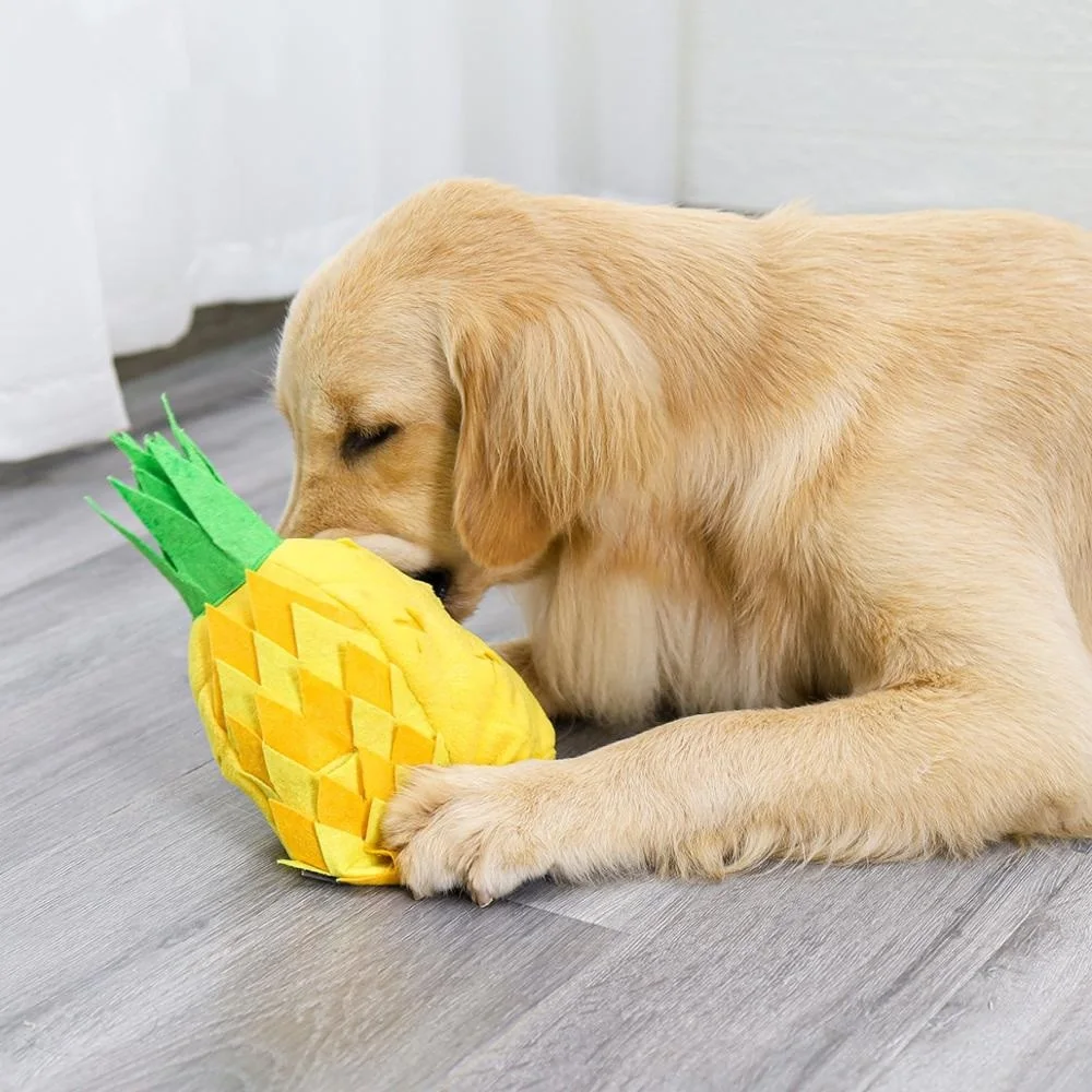 

Pet Toys Dog Sniffing Pineapple Pet Training Blanket Puzzle Toys Sniffing Training Pad Activity Blanket Feeding Dog Stuff