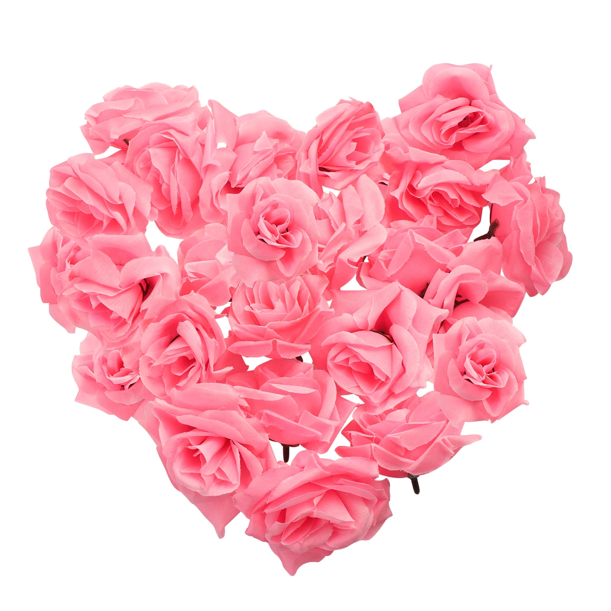 20 шт. шелк с изогнутыми полями 7 см цветок розы голова искусственный для украшения