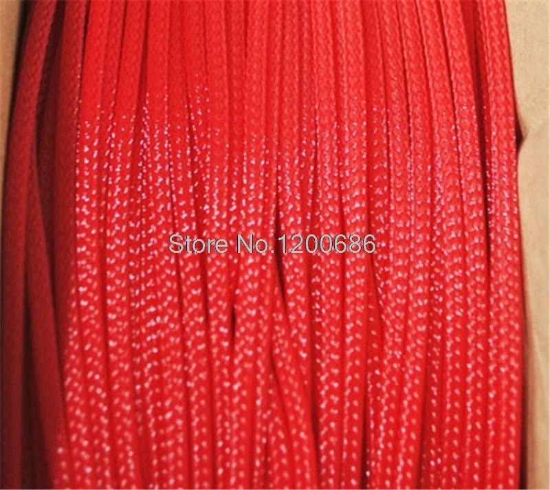 

10M 6mm Wire Cable Protecting Cable Sleeve PET Nylon Braided High Density Sheathing Insulation for 6 pieces 18AWG cable