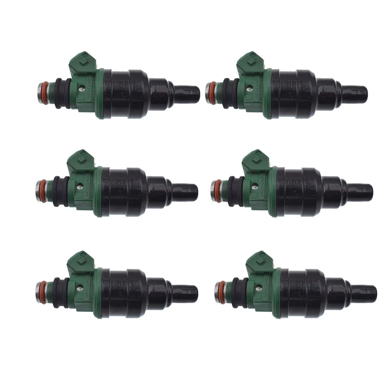 

Комплект топливных форсунок для Mitsubishi Pajero II 1990-2004, V25, V45, 6G74, MD189021, 6 шт.