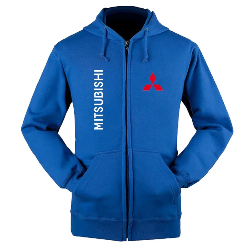 

Новинка 2021, однотонная мужская толстовка с капюшоном Mitsubishi на молнии, толстовка, мужской топ на молнии, верхняя одежда
