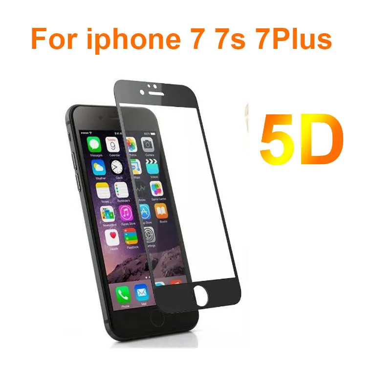 5D прочное стекло для phone7 7s 7plus Премиум Закаленное протектор экрана телефона 7 HD