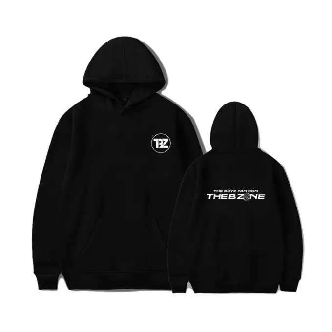 

Kpop фанат BOYZ с B ZONE одинаковый пуловер с принтом толстовки унисекс флис/Тонкий Свободный свитшот