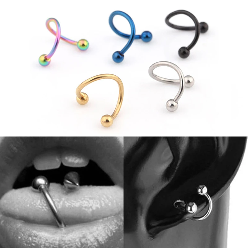 

2/4 шт., Кольца Для Пирсинга Ушей, из нержавеющей стали