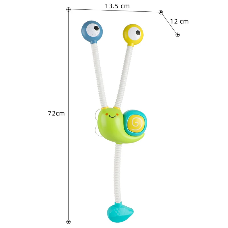 Electric Shower Water Spray Bath Toys Kawaii Snail Bear Robot Model Sprinkler For Children Kids Baby Bathroom Bathtub Faucet images - 6