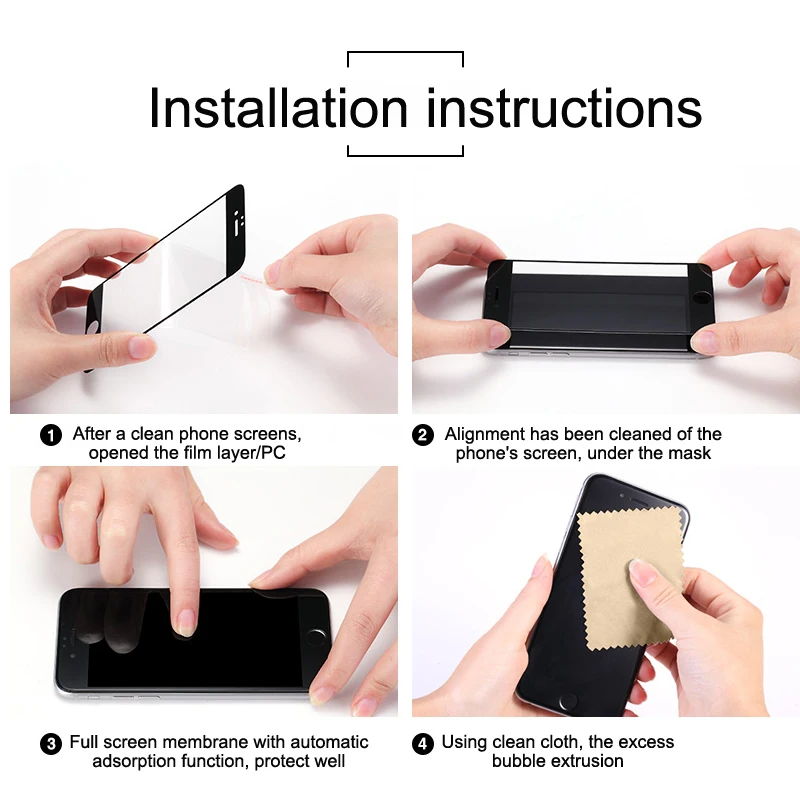 2 protectores de pantalla de pegamento completo para Huawei Nova 5i Pro cubierta completa de vidrio templado para Huawei Nova 5i Pro 9H 2.5D pel&iacute;cula de calidad suprema-5