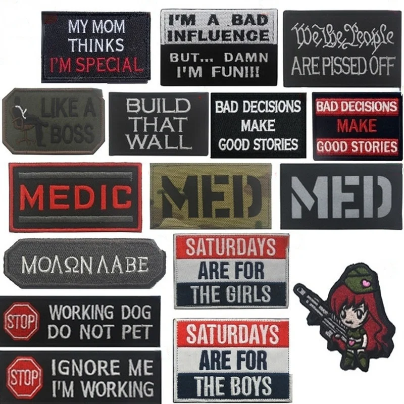 

Embroidery Hook Patches Army Military Tactical Badge Sewing Applique Jackets,Caps,Bags,Backpacks,Vest,Uniforms,hat Emblem Patch