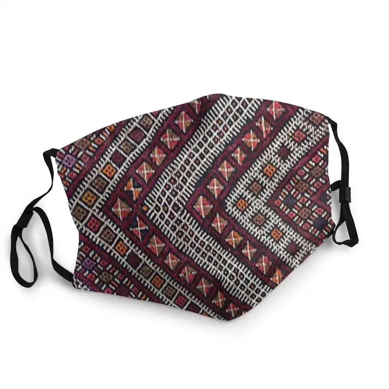 

Traditional Amazigh Meaning Face Mask Men Women Dustproof Berber Mask Protection Cover Respirator Non-Disposable Mouth Muffle