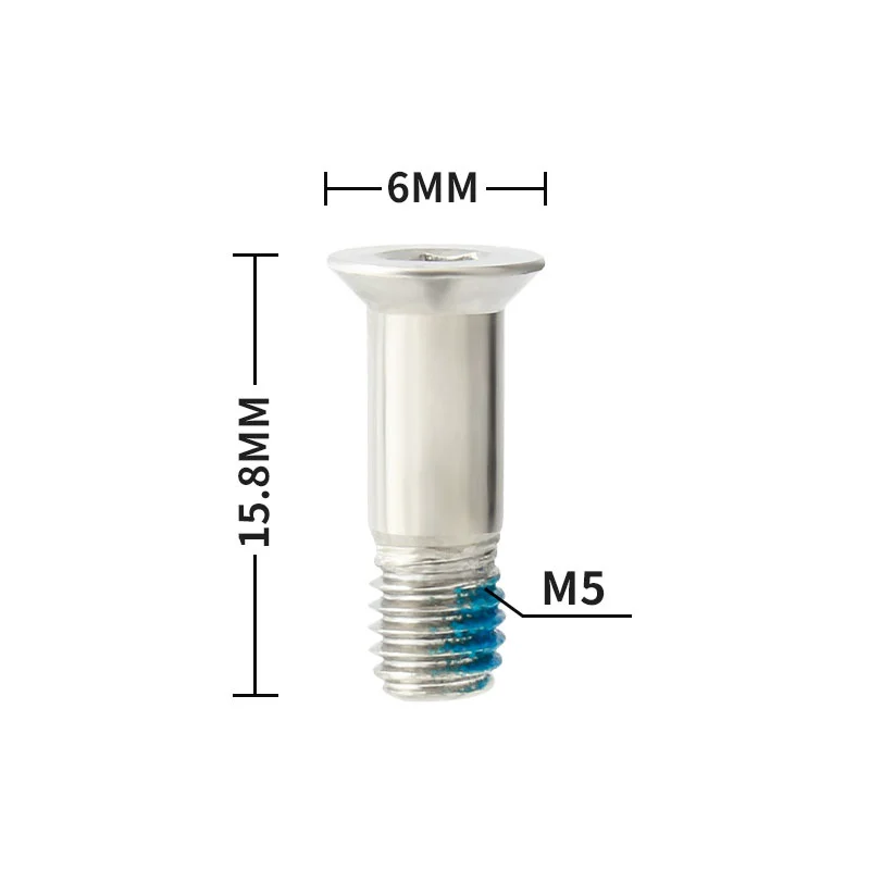 MUQZI 2PCS Pulleys Bolt Rear Derailleur Stainless Steel M5 Jockey Screw MTB Road Bike Idler Guide Wheel Bolt Cycling Parts