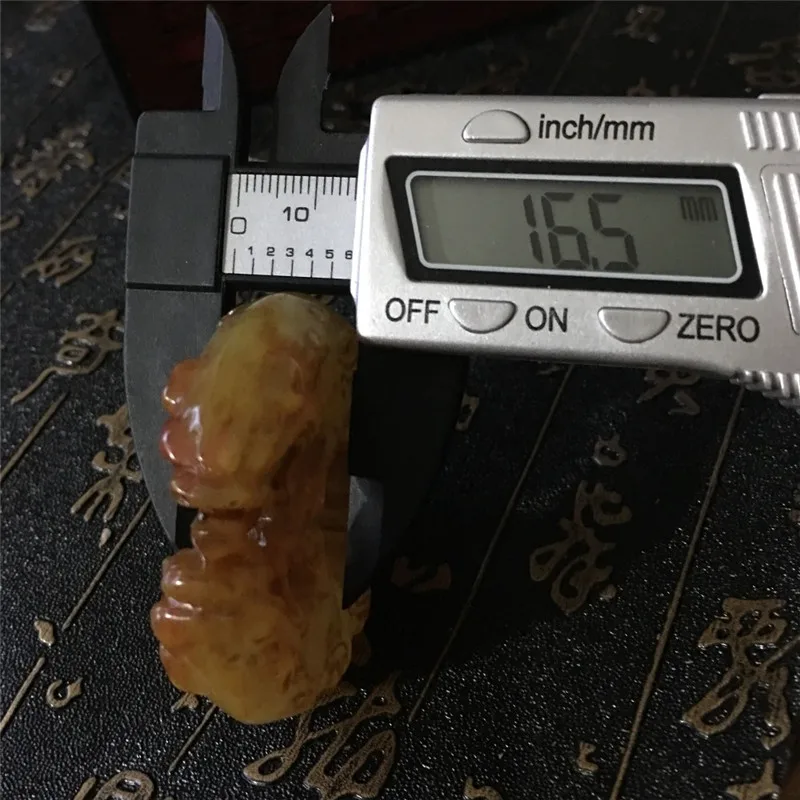 Кулон из старого нефрита с подвеской для храбрости двойные украшения