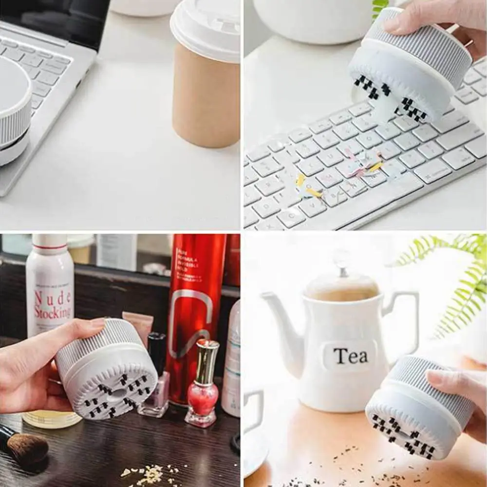 

Hand Held Creative Desktop Vacuum Cleaner Mini Wireless Sweep Suction Electric Desk Sets Confetti Cleaning For Office School