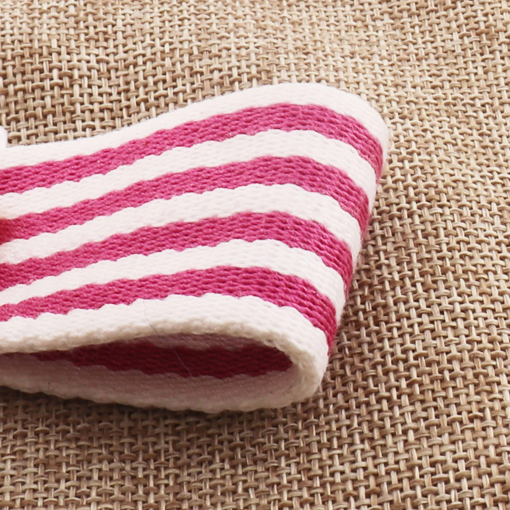 1 5 &quotРозовый Красный Белый Полосатый Хлопок тесьма Мягкий ремень сумка кошелек