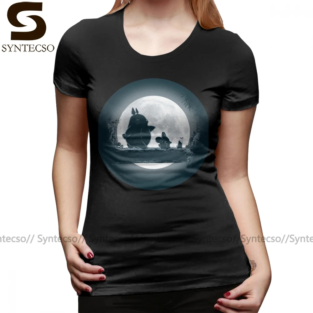 Moon футболка Акуна Тоторо зеленая с короткими рукавами для женщин Мода хлопок