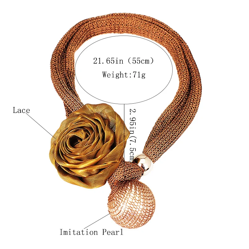 

Large Imitation Pearl Pendant Necklaces With Thick Adjustable Rope For Women