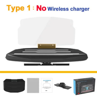 Type 1 Newcarpro Универсальный мобильный gps навигационный кронштейн HUD Head Up Displayer для смартфона Автомобильный держатель Подставка для телефона - Цвет: Type 1
