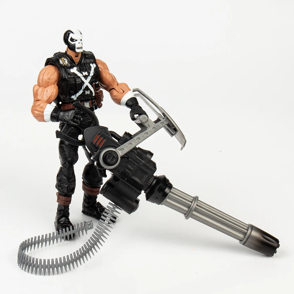 18 см скрещенные кости ПВХ Фигурки с SDCC Gatling Machine Gunes для мальчиков подарок
