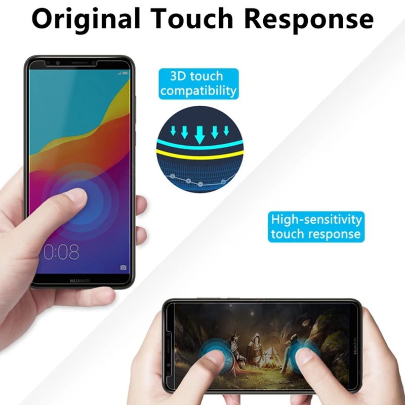 Закаленное стекло для Honor 6C Pro 5C 4C Защита экрана 8X Защитное Huawei 8A 7A 6A антишпионское