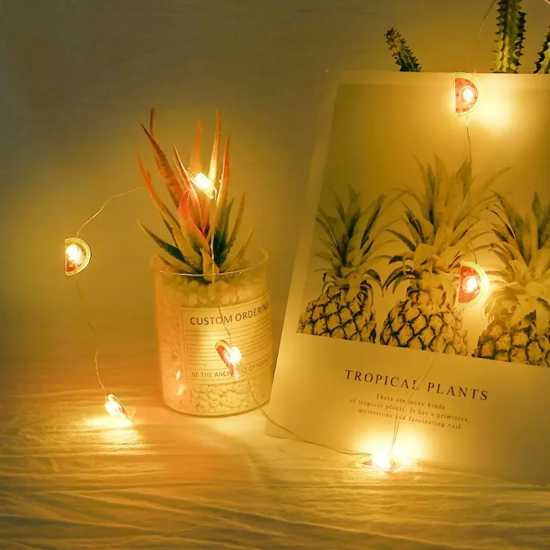 

20 LED Half Slice Watermelon Decorative String Lights Christmas Halloween