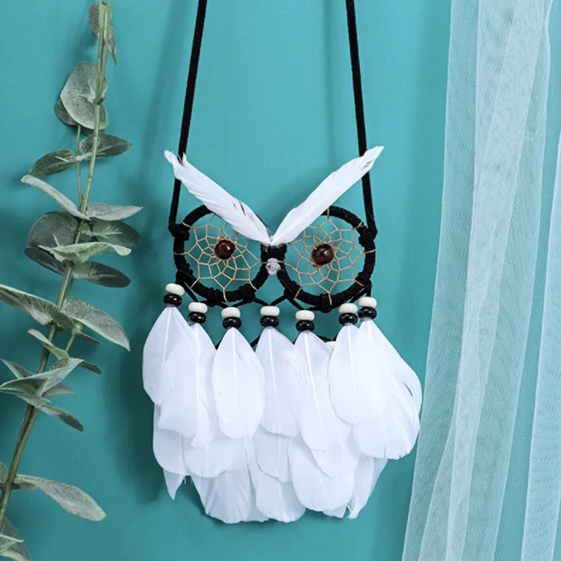 

South Korea's New Version Of Owl Dreams Catcher Handmade Creative Gift Crafts Home Pendant Office DecorDreamcatcher Hanging