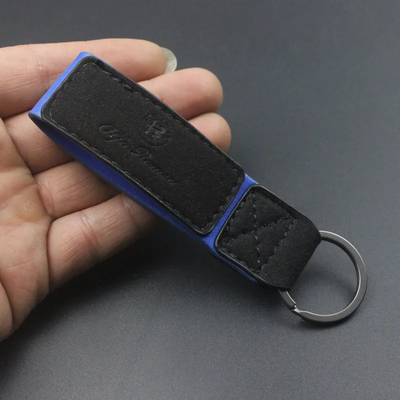 Брелок кожаный для автомобильных ключей 10 шт. Alfa Romeo Giulia Stelvio 156 147 Giulietta Mito Spider GT Abarth