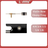 lommi 44 34 12 14 18 violin bow frog ebony mop shell inlay screw tip violin frog parts bow repair replacment accessories
