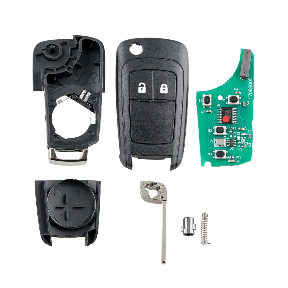 Автомобильный ключ BHKEY дистанционный для OPEL Key 315/433 МГц OPEL/VAUXHALL Astra J Corsa E Insignia Zafira C