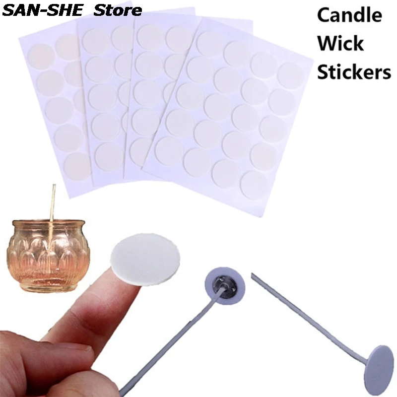 

Двусторонние наклейки-фитили для свечей, 20 мм, 100