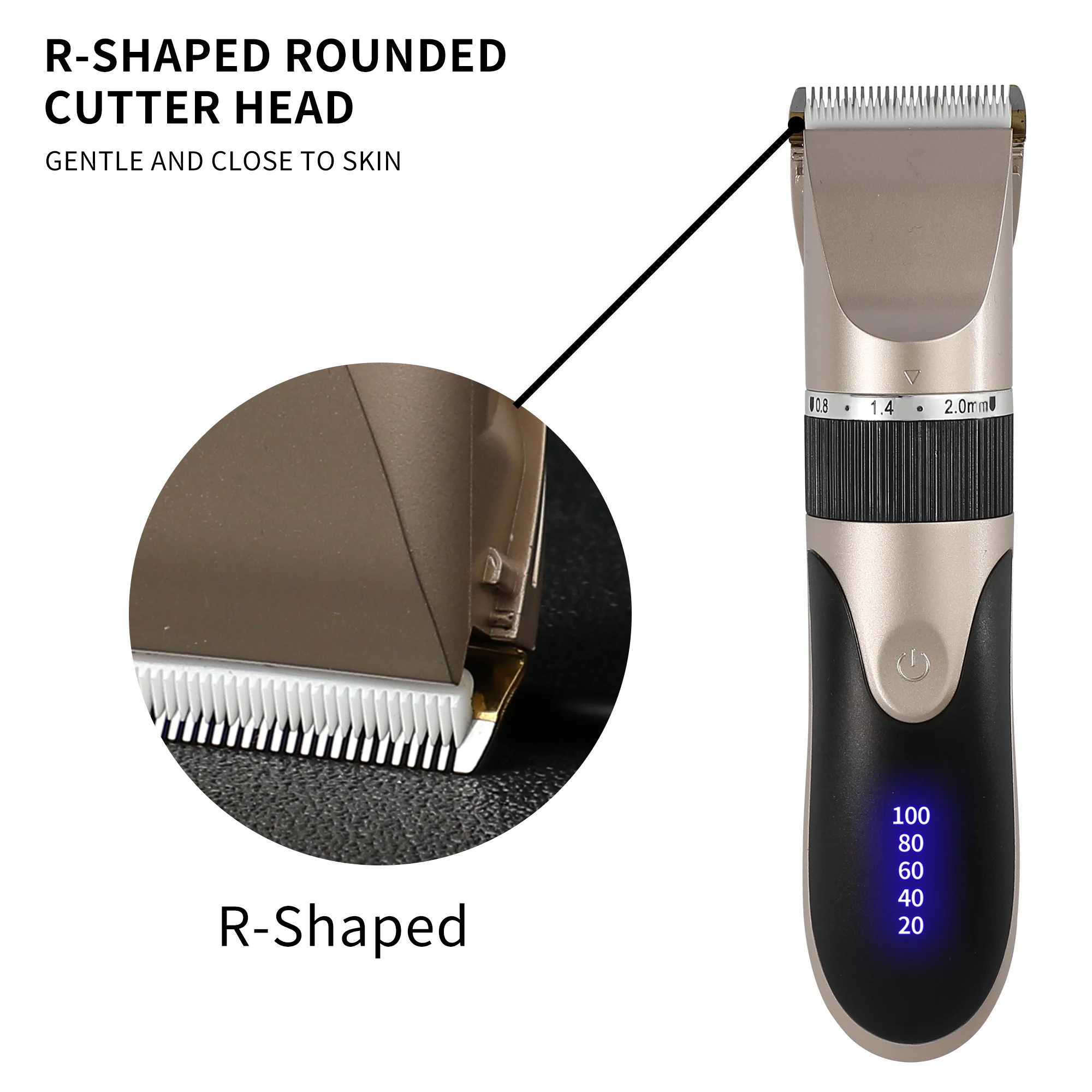 

Professional Hair Trimmer Electric Hair Clipper Men Haircut USB Rechargeable Ceramic Blade Razor Hair Cutter Barber Machine