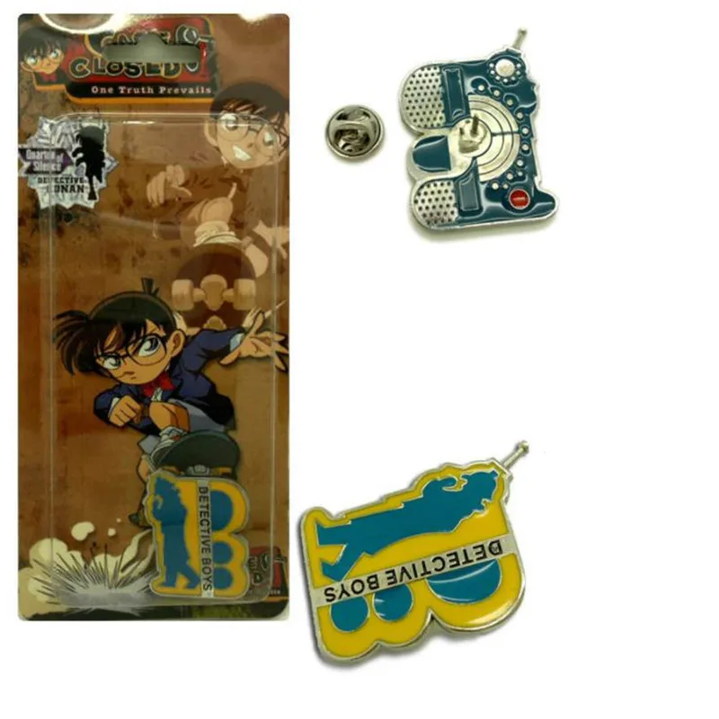 Аниме Detective Conan Edogawa значок подростка детектива коммуникатора ожерелье брошь