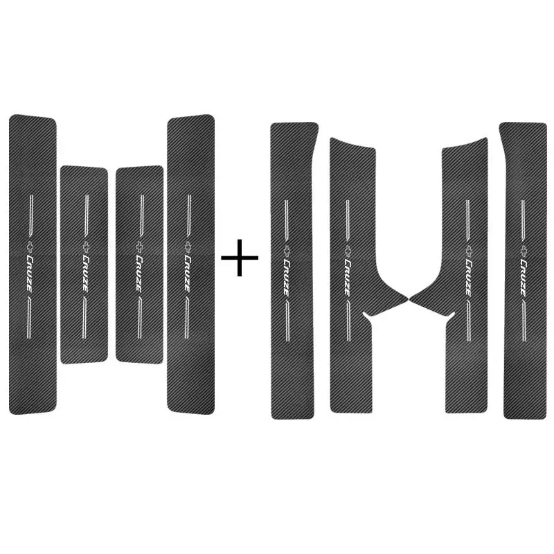 

For Chevrolet Cruze 2017 2018 2019 High-quality Leather Plate Door Sill Welcome Pedal Car Styling Accessories 8pcs/set