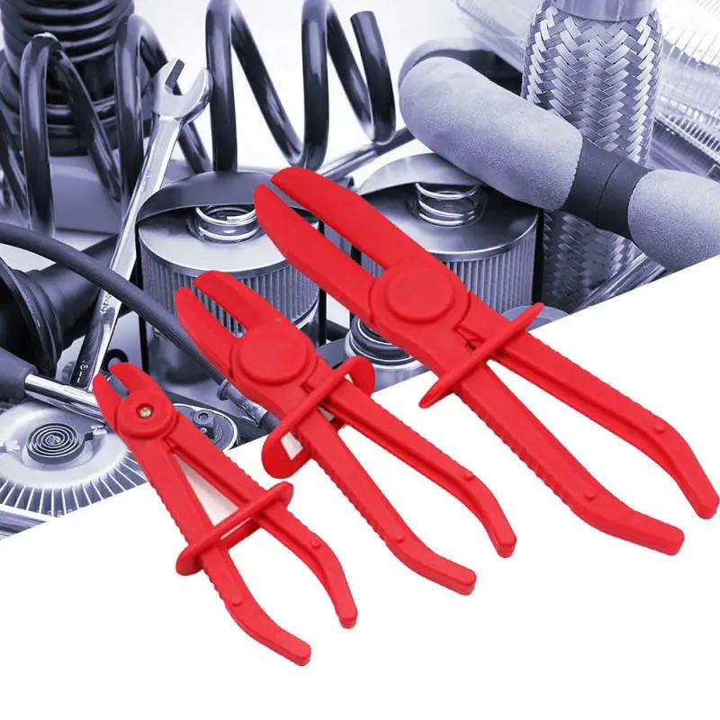 

3Pcs Flexible Fuel Oil Water Hose Clamp Pliers Pinch Off Set For Brakes Radiator tools