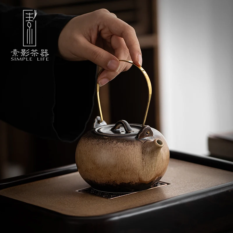 ЯПОНСКИЕ ВИНТАЖНЫЕ чайные горшки керамические ручной работы Sencha чай самовар