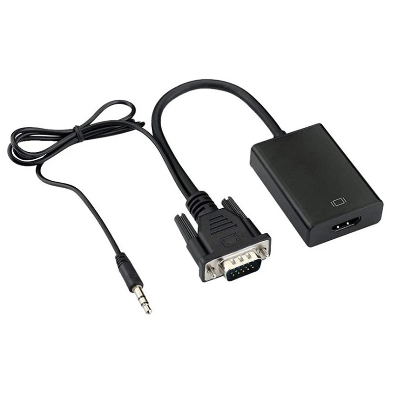 Преобразователь из VGA в HDMI адаптер Hdmi к кабелю источник питания Vga HD коммутатор