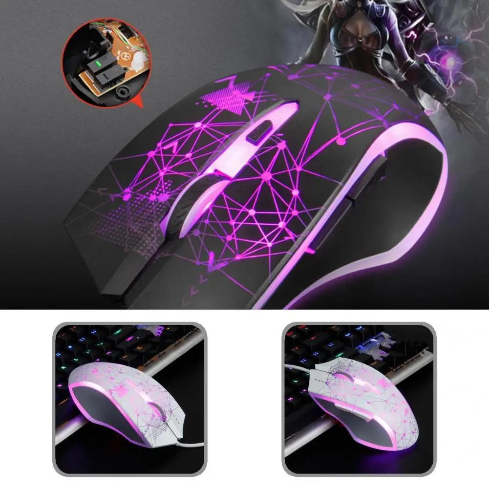 

Lightweight Durable Symmetrical Design 3200DPI Wired Mice Computer Accessories Wired Mouse Programmable for Computer