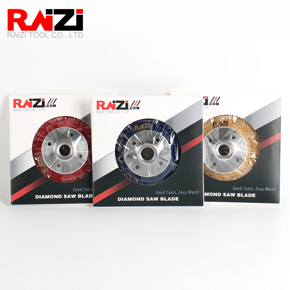 Вакуумный паяный алмазный шлифовальный диск Raizi 100/115/125 мм двустороннее лезвие