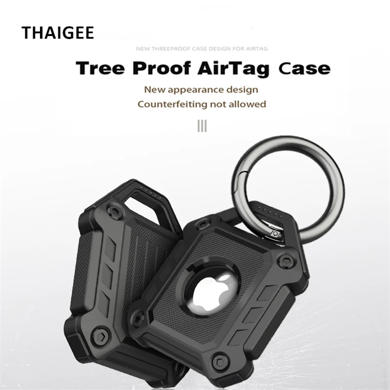 Чехол для Apple Airtag чехол с брелоком противоударный Tracker из ТПУ защитой от