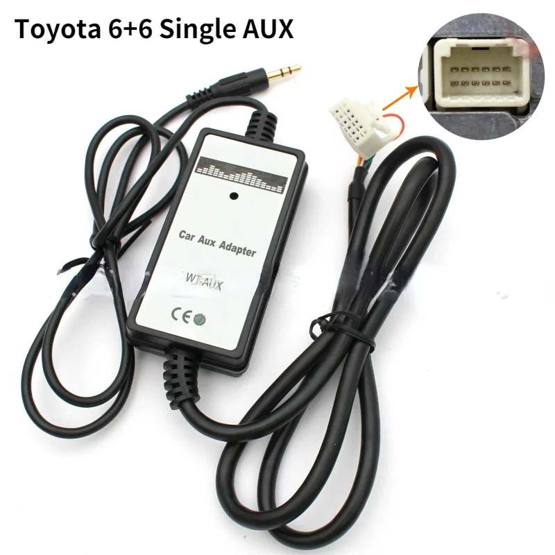 Автомобильный аудио mp3-плеер AUX адаптер интерфейсный для Toyota Camry Corolla Yaris QX007 |