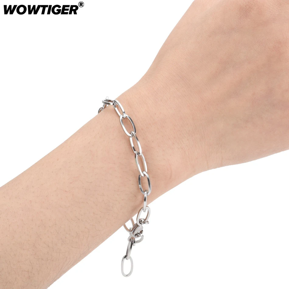 WOWTIGER оптовая продажа из нержавеющей стали Размер Регулируемая цепочка на руку
