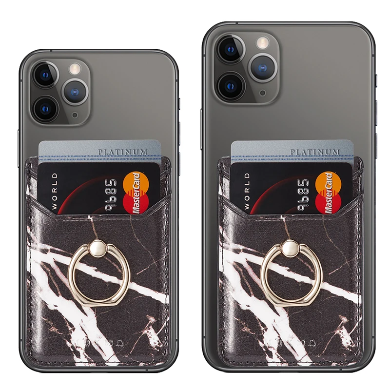 Клейкий кошелек с мраморным узором наклейка на заднюю панель для iPhone 11 Pro Max XS 6 7 8