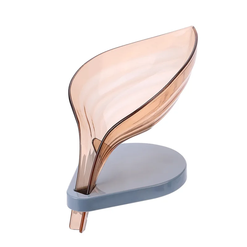 

Bathroom soap box Creative leaf soap box soap free drain rack Creative leaf soap box