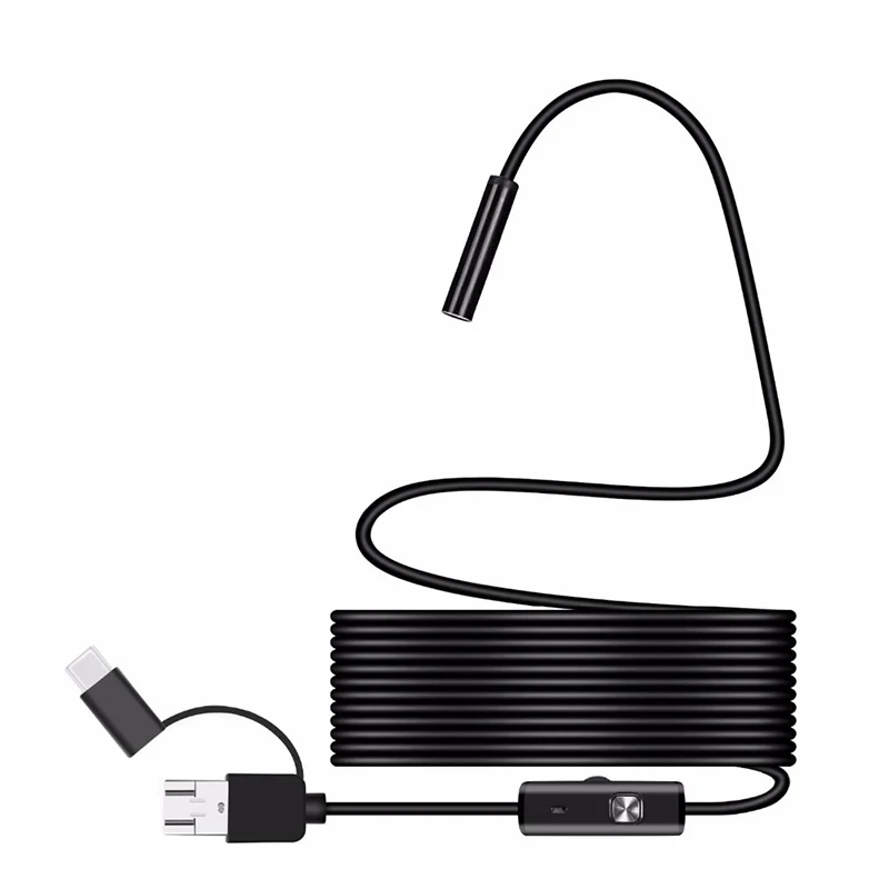 Эндоскоп 1080P HD USB камера с разъемом TYPE C Micro бороскоп для осмотра объектив 8 0 мм