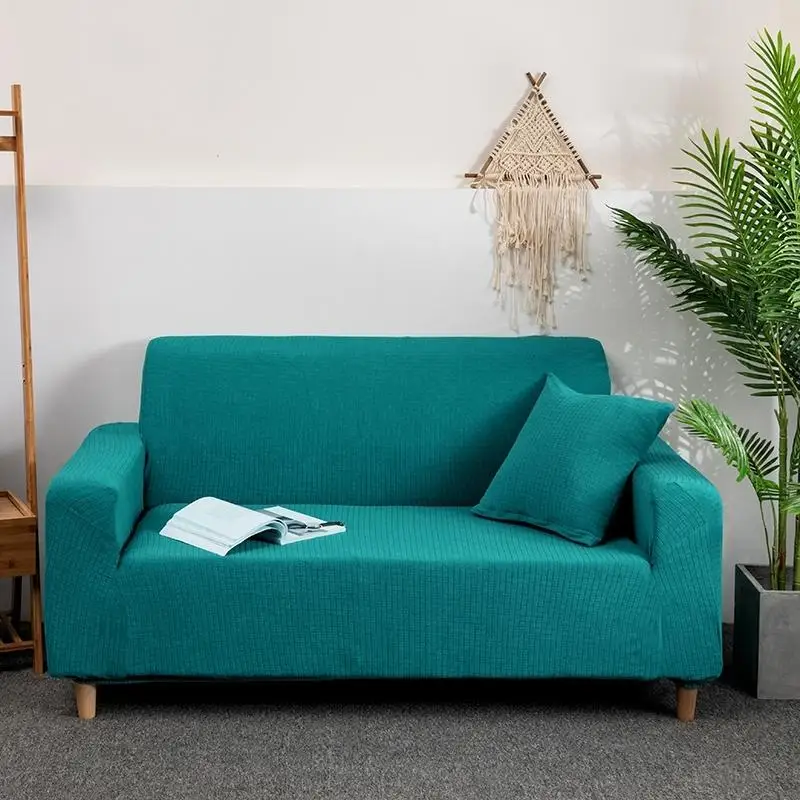 46 мягкий высокоэластичный чехол для дивана мебели защитный однотонный вязаный
