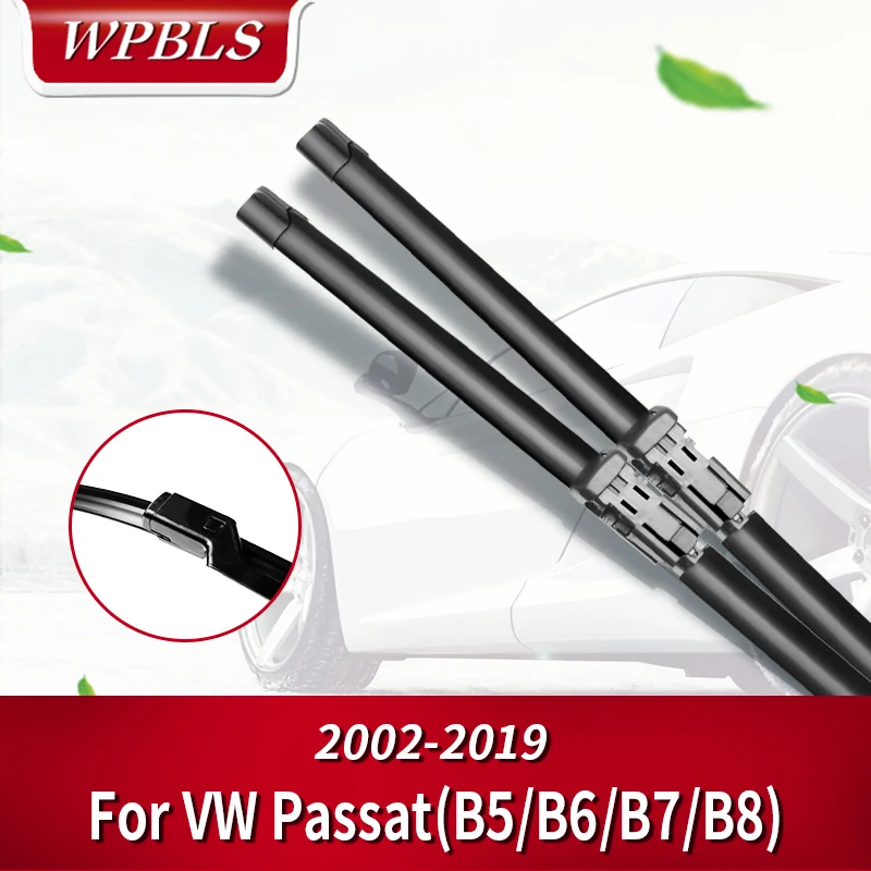 WPBLS щетки стеклоочистителя для Volkswagen VW Passat B5 B6 B7 B8 Fit боковой штифт/кнопка Arm модель