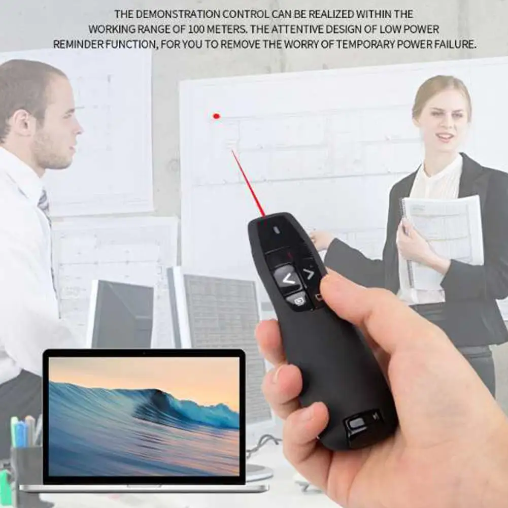 

High Quality 2.4GHz Wireless Pointers Portable PPT Presenter Presentation Remote Control With USB Receiver