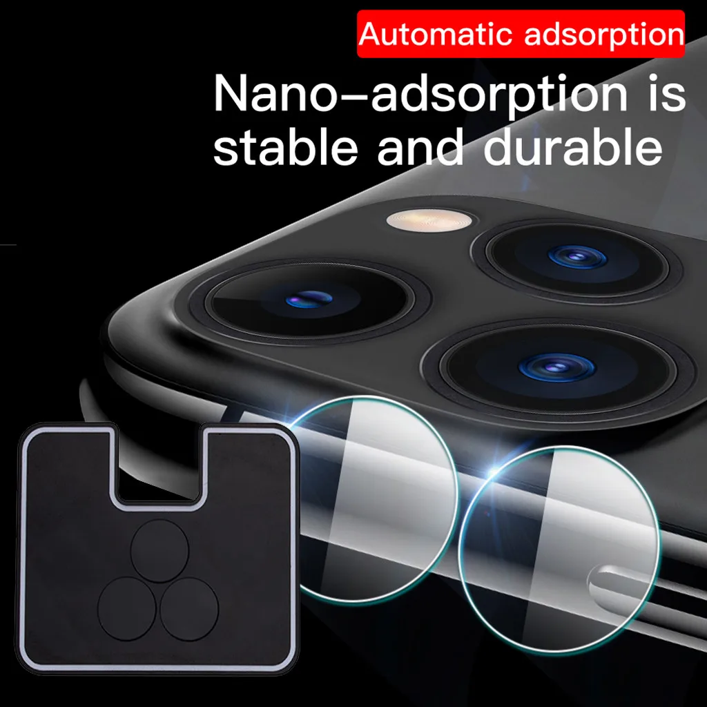 Закаленное стекло протектор 3 отверстия объектив камеры пленка для iPhone 11Pro 1 шт/2